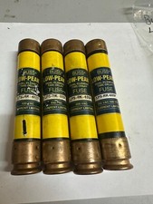 BUSSMANN LPS-RK-60SP LOW-PEAK FUSES 60A/600V LOT OF 4 TEST GOOD FREE SHIPPING