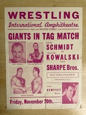 Wrestling International Amphitheatre November 20, 1953 Wrestling Program B2430