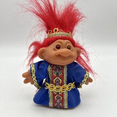 2001 Playmates Troll Company King Azul TT Totally Troll Doll 5  Hidden Message