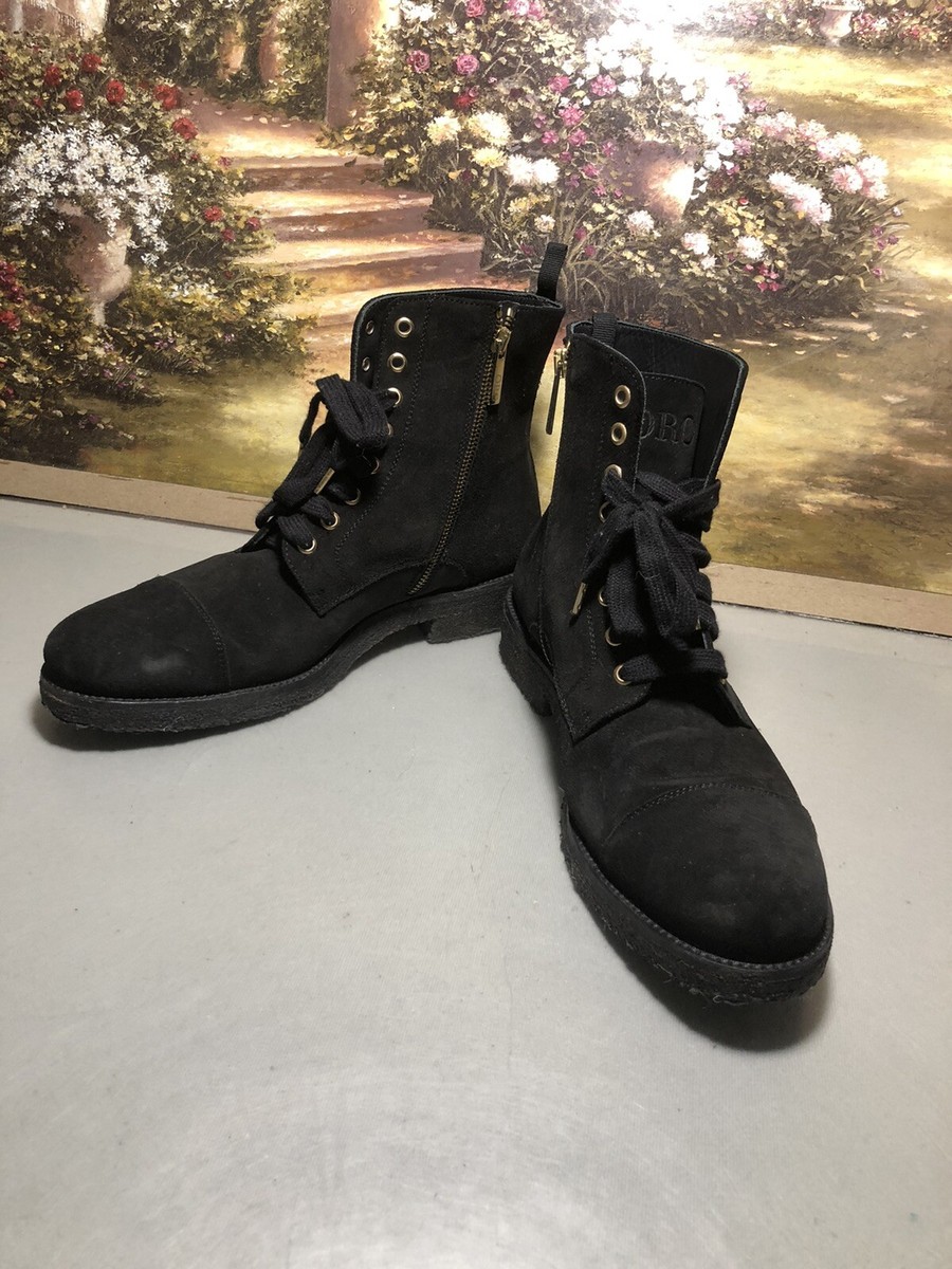 ORO Los Angeles The Alicante Crepe Calf Suede Leather Chelsea Boots Black Sz 10 Oro | Shoes | Oro Los Angeles The Classic Black Chelsea  main image 2