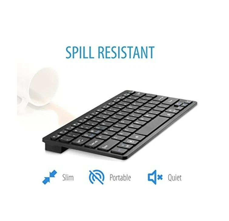 SLIM Bluetooth Keyboard Wireless For PC Laptop Tablet Mac UK - Image 3 of 4