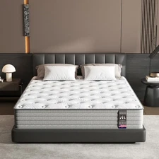 KOW Motion Isolation Mattress Queen Size 12+inch, Medium Plush Mattress in a Box