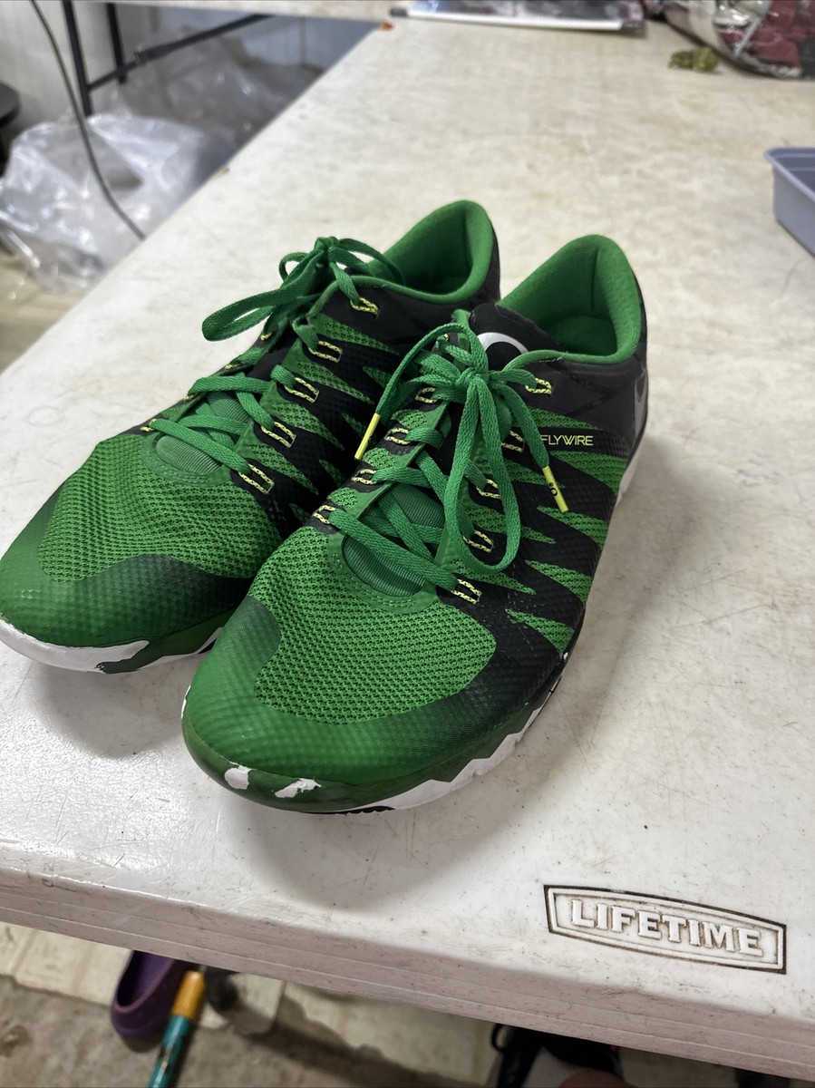 Oregon Ducks Nike Free Trainers Flywire Shoes/Sneakers, Sz 12