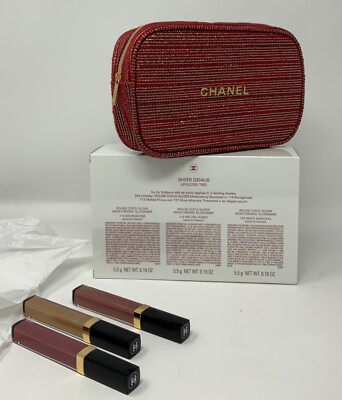 シャネル　ジバンシー　クリニーク　など　コスメ　まとめ売り Chanel Sheer Genius Holiday Gift Set Limited Edition Lipgloss Trio