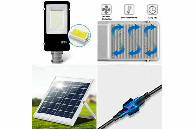 LAMPIONE FARO LED STRADALE 200W CON PANNELLO SOLARE STAFFA