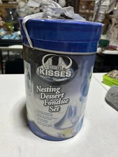 NEW IN BOX Hershey Kisses Nesting Desert Fondue Set