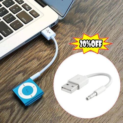 Cable de sincronización de datos cargador USB plomo para iPod 3rd / 4th / 5th Shuffle Gen 2023 - Imagen 1 de 13
