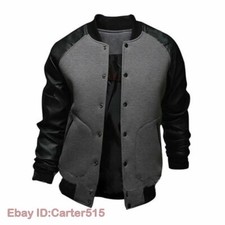 Men's Jacket Coat Casual Loose Hip Hop Baseball Fashion Streetwear Top M-4XL