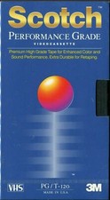 Scotch Performance High Grade T-120 VHS Tape SEALED