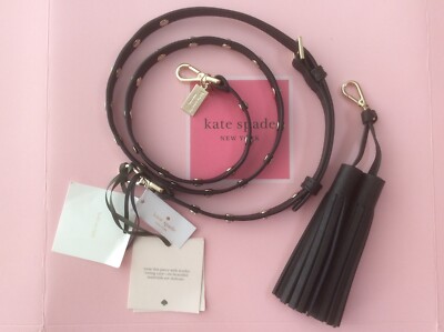 NWT Kate Spade Make it Mine, Black Crystal Overlay Leather  display picture 3