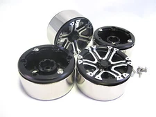 ALIENTAC Four(4) 1.9" Wide 1" Alloy Beadlock Wheel Rim for 1/10 RC Model #002