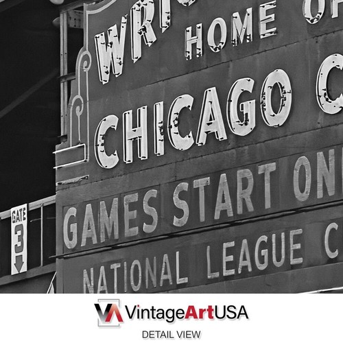 Wrigley Field Chicago Cubs 1945 World Series Baseball Stadium Vintage 8x10 Photo - Picture 2 of 2