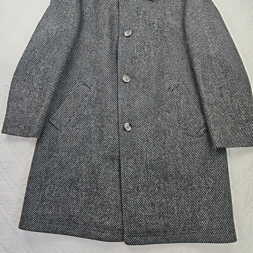 Abrigo de lana pura escocés de colección Kynoch Lorke para hombre talla L Foto 2 de 4