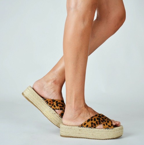 Sandalias para Mujer con Plataforma Zuecos de Yute estilo Alpargata Verano  | eBay