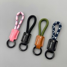 Pure handmade cowhide keychain, simple and multifunctional key ring