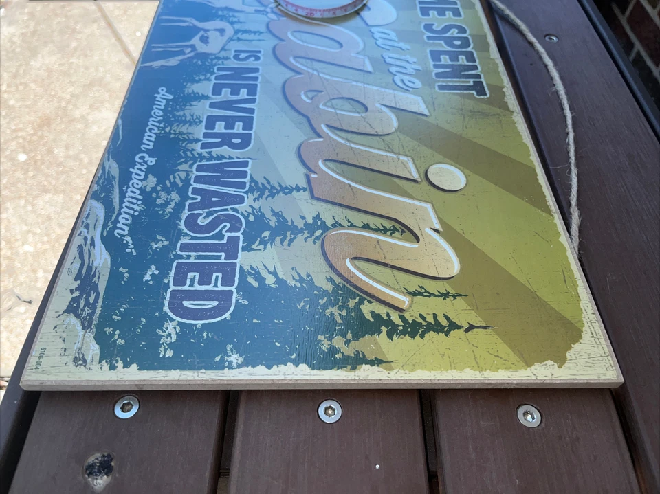 El tiempo que se pasa en la cabina nunca se pierde, letrero colgante de madera decoración del hogar NUEVO Foto 2 de 2