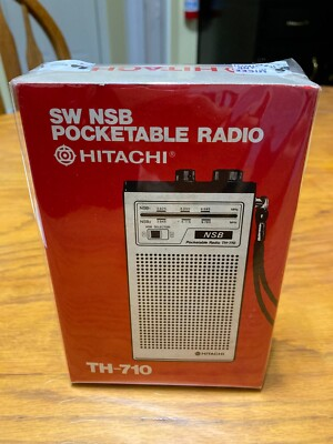 #ad SW NSB Hitachi Pocketable Radio TH 710 $95.00