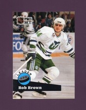 1991 Pro Set Rob Brown #606 - Hartford Whalers