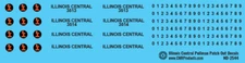N Scale - Illinois Central Pullman Patchout Passenger Car Decals