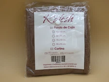 KALOSH  Pillow cushion cover, Brown  17.5 X 17.5 in NEW