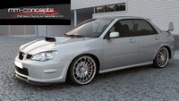 CUP Spoilerlippe Schwarz FüR Subaru Impreza WRX STI Hawkeye Frontspoiler Lippe