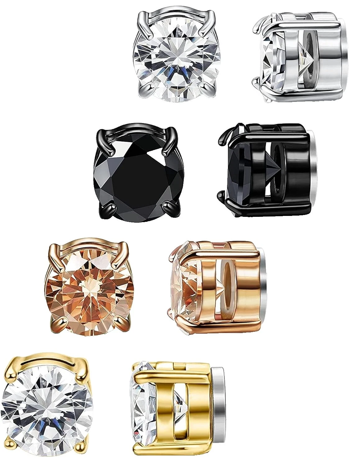 Pendientes de moda de acero inoxidable de plástico