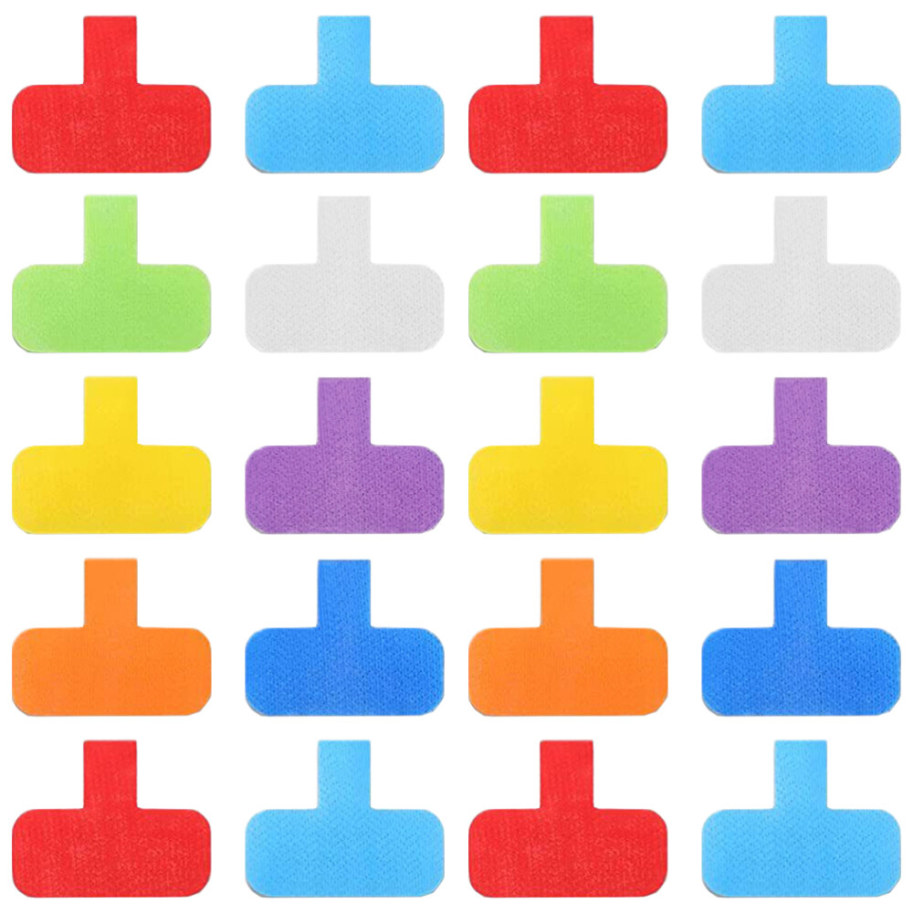 20 Colorful Writeable Cable Marking Straps for Chargers & Wires