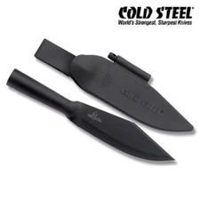 COLD STEEL Bowie KNIFE SK5 Carbon Steel Bushman spear Sheath Fire starter Rod