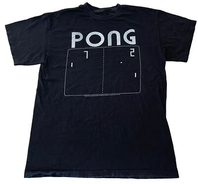 Atari Pong Game Screen Retro Gaming Men's Regular Fit Small-Medium 2016 Shirt