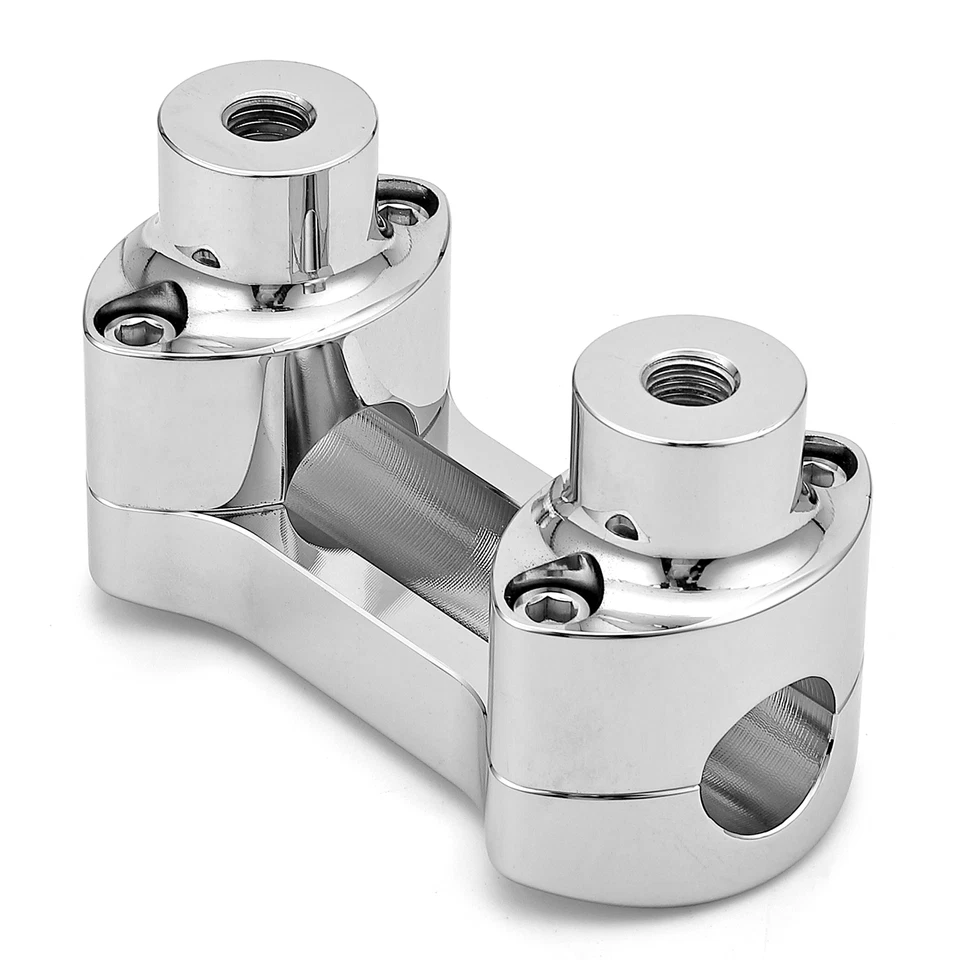 2" Tall Handlebar Riser Top Clamp Kit For Harley Softail Fatboy Dyna Sportster - Image 4 of 4