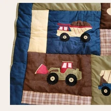 Sweet Jojo Designs Construction tools Baby Crib Nursery Quilt Blanket 35" x 43"