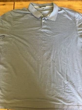 Member's Mark Men's Size XXL Stretch Cotton Pique Polo  Blue Short Sleeves