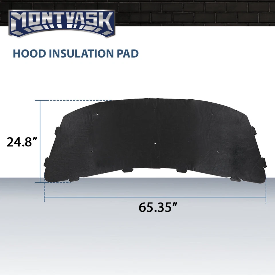 Almohadilla aislante capó 1/2" apta para Land Rover Range Rover 2002-2012 con clips Foto 3 de 4