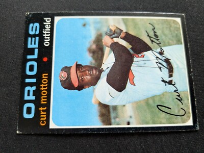 1971 Topps Baseball Card # 684 Curt Motton - Baltimore Orioles (VG/EX)
