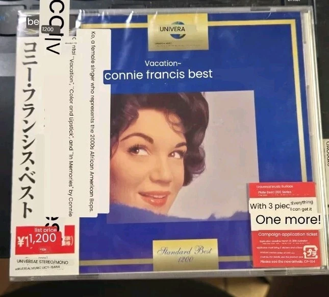 Connie FRANCIS -  VACATION (UICY-15656, Japan, with OBI) New OOP Foto 4 de 4