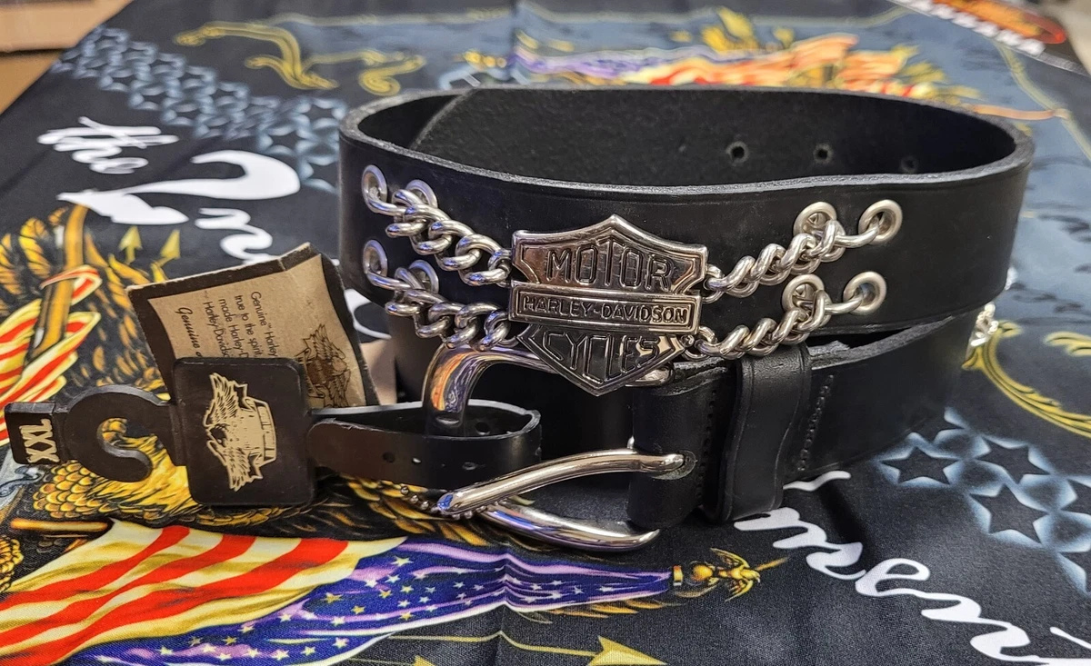HARLEY DAVIDSON Men s Leather Belt Brand New with Tags Size 3XL