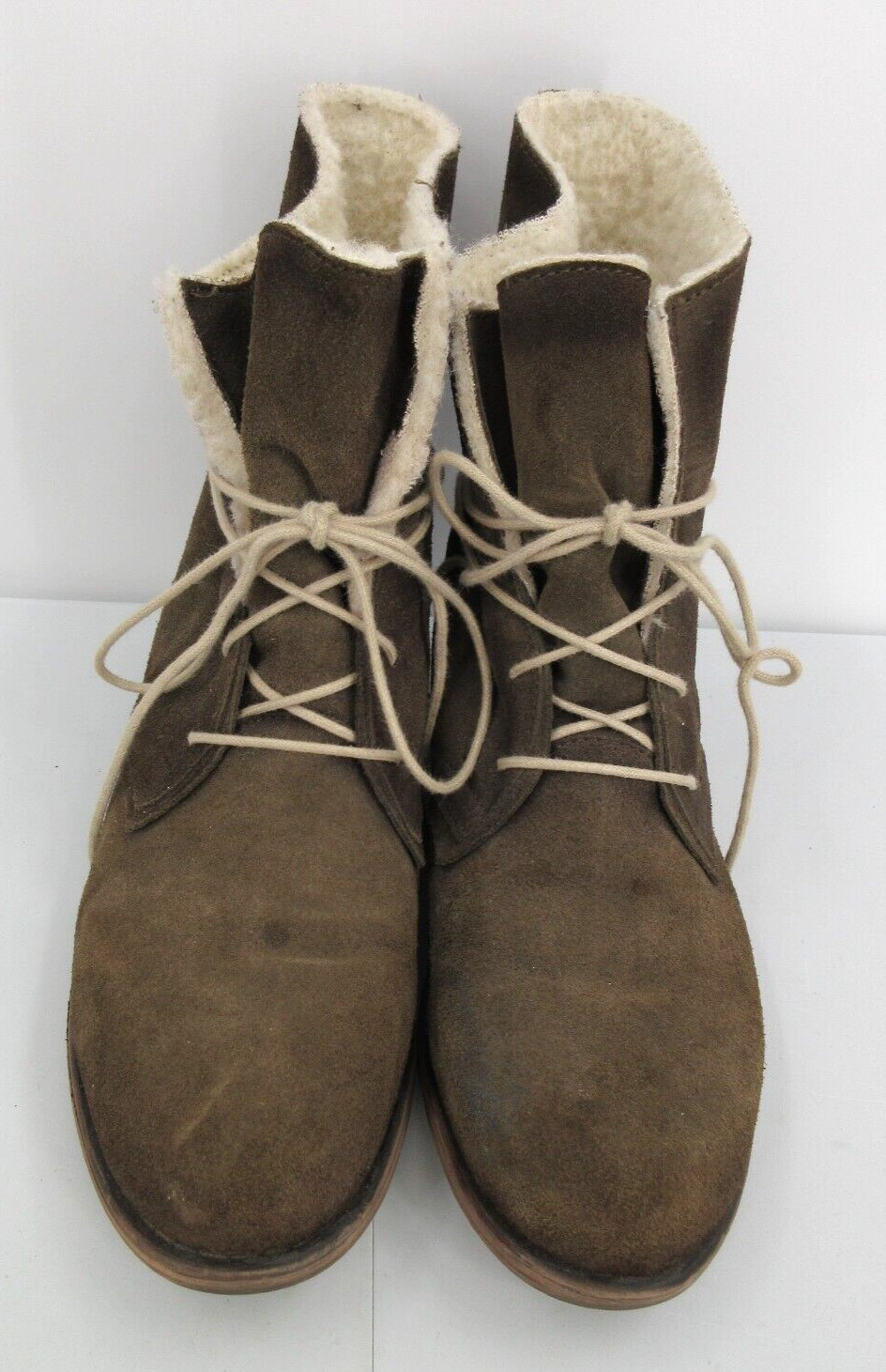 Eric Michael Sofia Wool Insulated Brown Suede Ank… - image 5