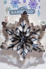 The Bakeshop 7" Giant Christmas Snowflake Stainless Steel Cookie Cutter New