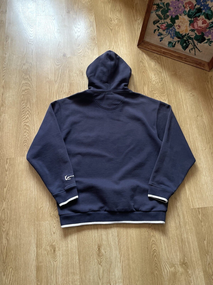 KARL KANI◆カールカナイ Oversized Retro Hoodie [Dusty Blue] KARL KANI hoodie, blue, vintage hip-hop sweatshirt, 90s hip