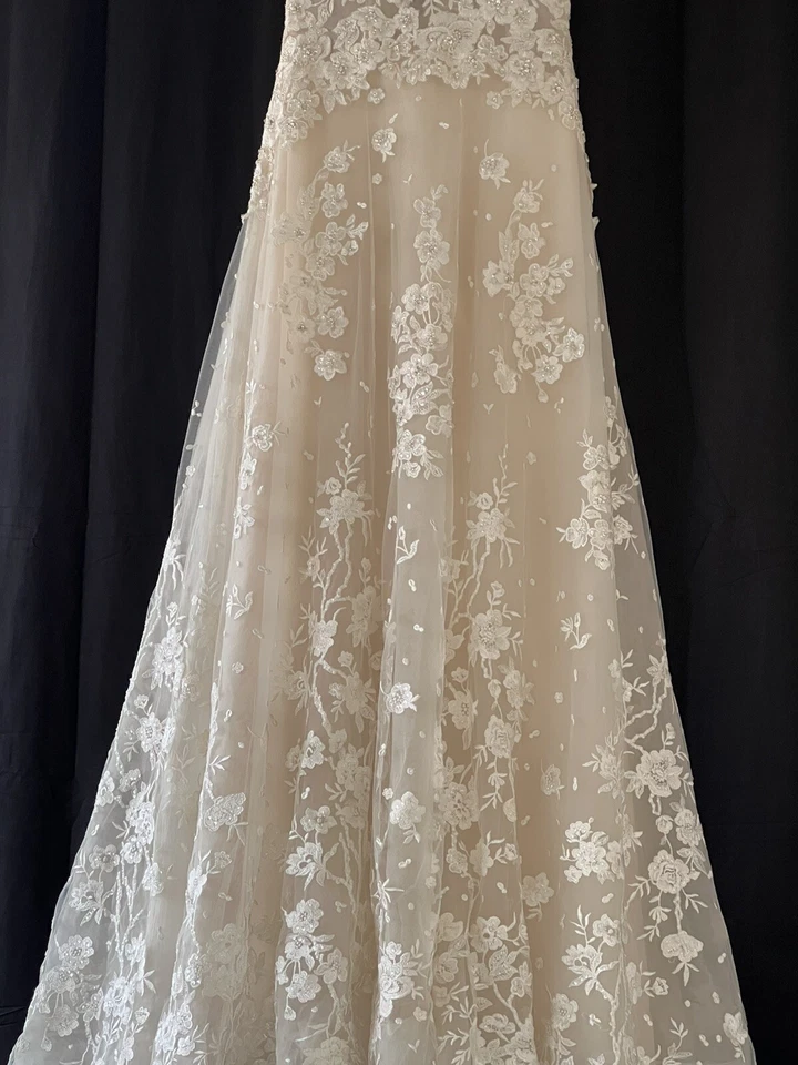 Vestido de novia jazmín color marfil Foto 3 de 4