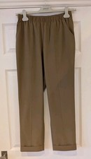 VARLEY BEIGE EVERLY TAPERED STRETCH LIGHT TROUSERS SMALL EXCELLENT CONDITION