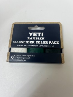 YETI Rambler 3 ct Black Forest Green BPA Free Replacement Lid Magnet Set