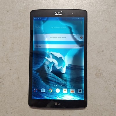 LG G Pad X 8.3 VK815 Android 6 Tablet (Verizon) - 16GB Black - WTR DAMAGE #3816