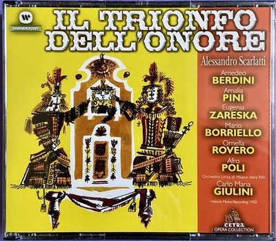 A. Scarlatti: Il Trionfo dell'Onore - Giulini 2 CD Set 2003 Warner Fonit RARE!!