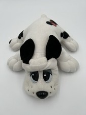 Vintage 1980 s Tonka Pound Puppy 12 White W/ Black Long Ears Spots