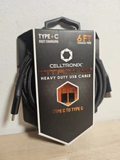 Celltronix Titanium 6' Tangle Free Heavy Duty USB-C Cable - New