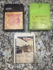 Vtg Classic Rock 8 Track Lot Of 3 Led Zeppelin Alice cooper Jethro Tull