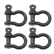 4 Pack 7165lbs Load 58 Inch Bow-shaped D Ring Shackle With Screw Pin Clevis