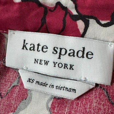 Kate Spade Womens XS Poppy Toss Shirt Dress kd668 Long Sleeve