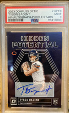 2023 Donruss Optic Tyson Bagent Auto HP Purple Stars RC /25 PSA 9, Pop 1